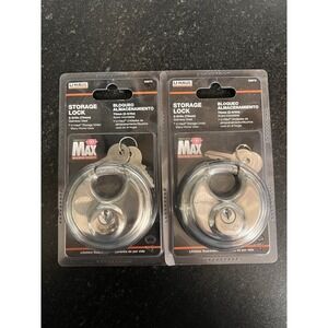 Lot Of 2 New Sealed U-haul Maximum Security 2-3/4" Stainless Steel Storage Lock